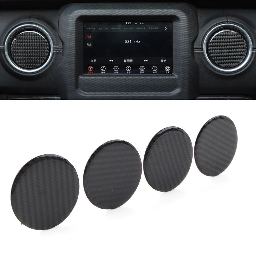Dashboard Air Condition Vent Cover Trim for Jeep Wrangler JK JL (2007–2022)