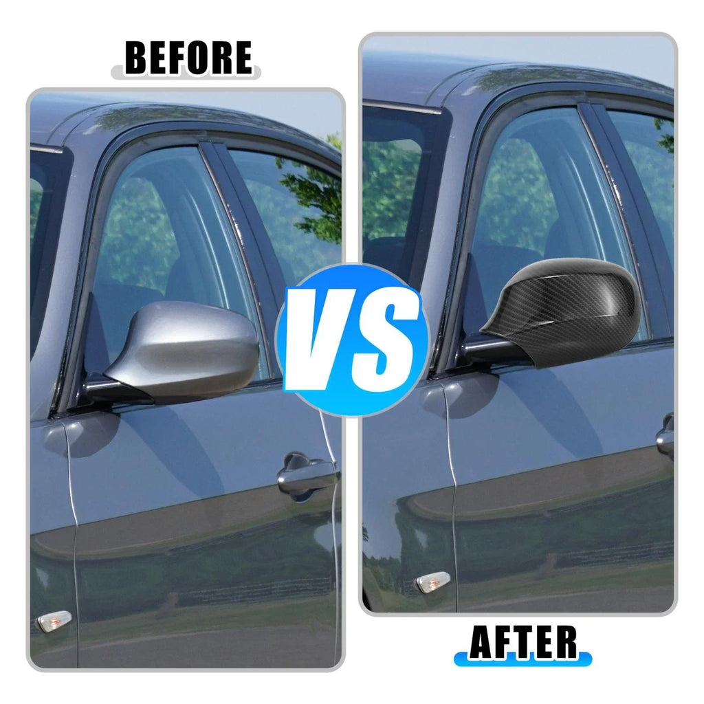 Pair Rear View Mirror Housing Door Wing Mirror Cover for BMW 323i 328i 335d