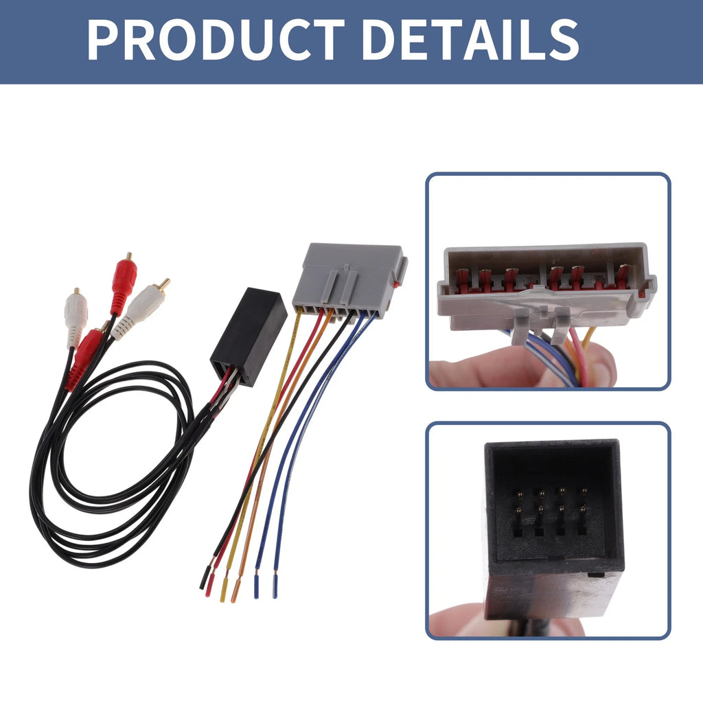 Set of 2 Car Stereo CD Player Wiring Harness 70-5510 for Ford Bronco (full size)