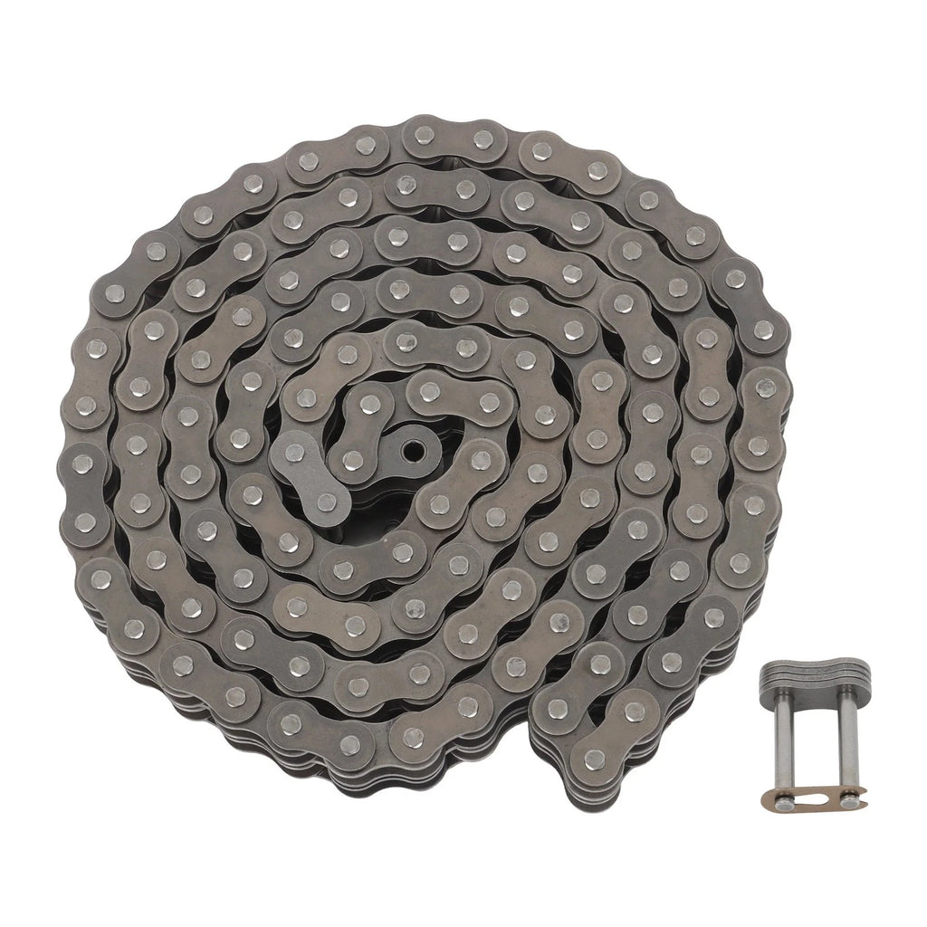 2X #80-2 Double Row Chain for Various Applications (10 Feet, 2 Connectors)