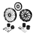21" Front & 18" Rear Wheel Rim Hub & Pulley Sprocket for Harley Touring (2009–2023)
