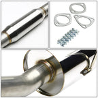 4" Rolled Muffler Tip Racing Catback Exhaust System for Honda Civic Si (2012–2015)