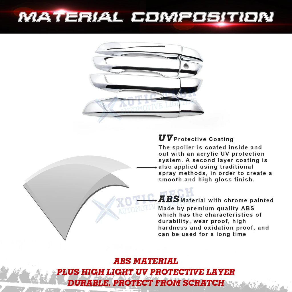 Chrome Door Handle Cover Trim for Honda Civic 10th (2016-2021)