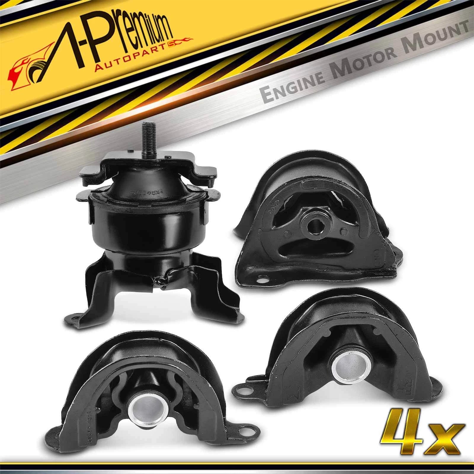 Set of 4 Engine Motor Mounts for Honda Civic (1996–2000) Acura EL (1997–2000)