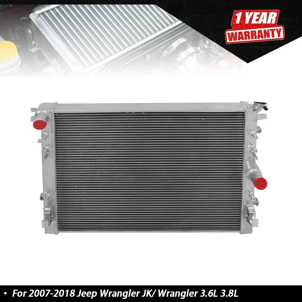Aluminum Radiator 3 Row for Jeep Wrangler JK (2007–2018)