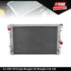 Aluminum Radiator 3 Row for Jeep Wrangler JK (2007–2018)