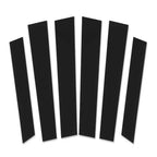 Set of 6 Black Window Pillar Post Covers for Honda CR-V (2007–2011)