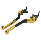 Gold Extendable Brake Clutch Levers for Kawasaki ZX1400 ZX14R ZZR1400 (06-17)
