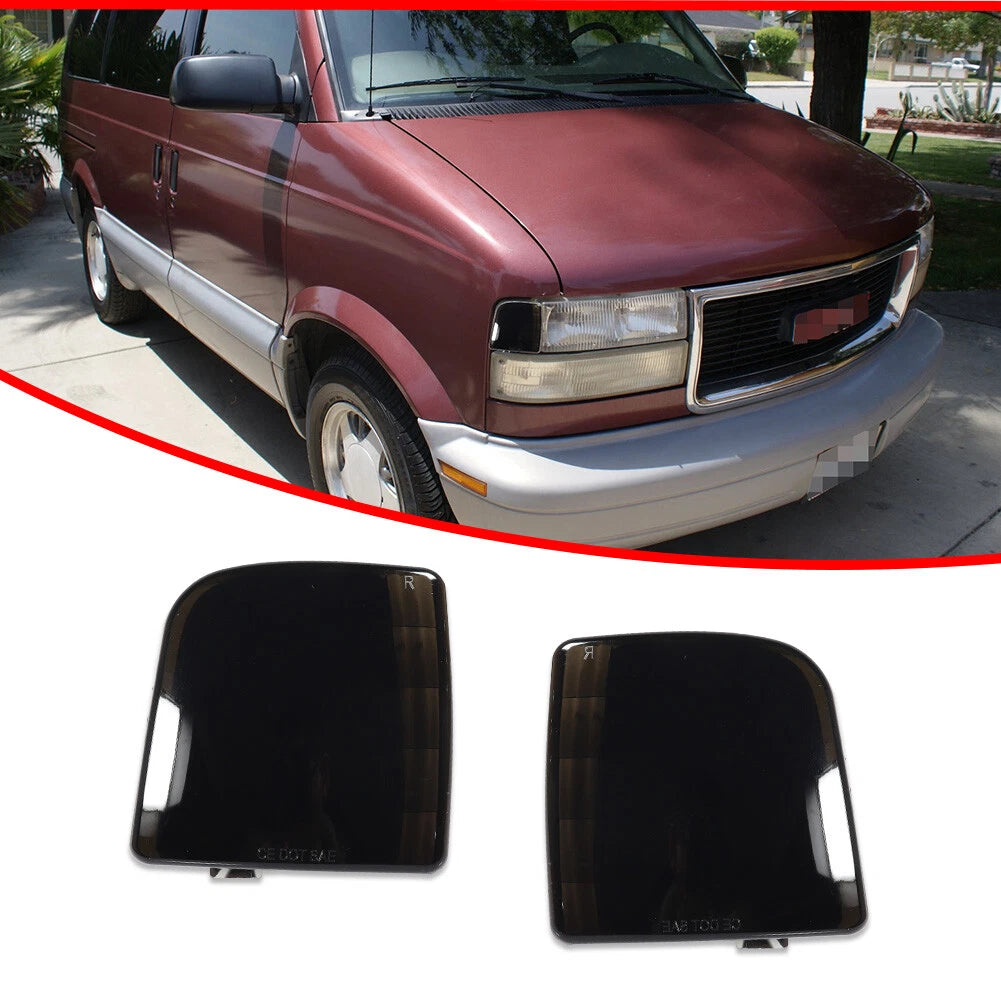 Set of 2 Smoked Corner Parking Side Marker Lamps for Chevy Safari Van