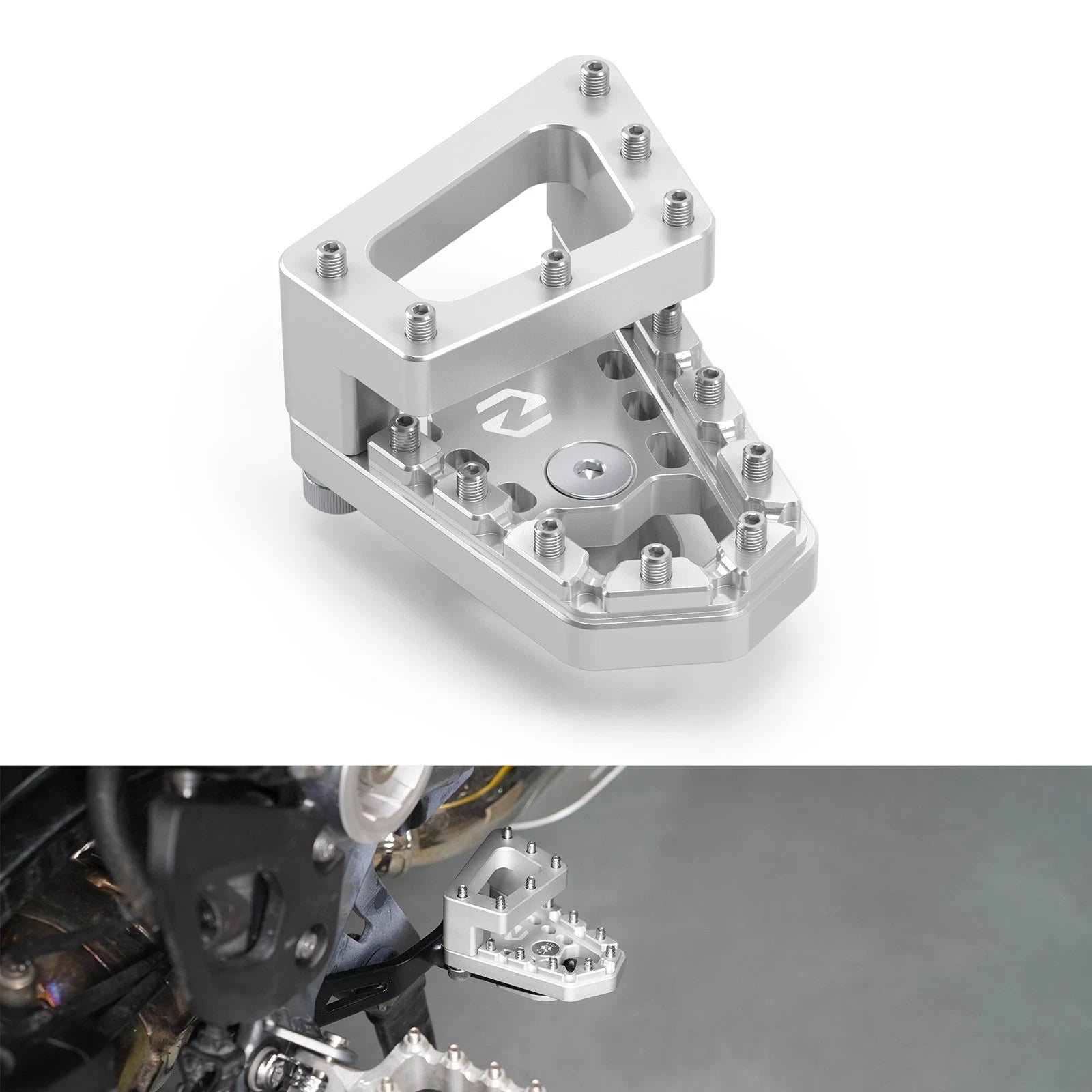 Rear Brake Pedal Lever Tip Step Plate for BMW R1250GS (2018–2023)