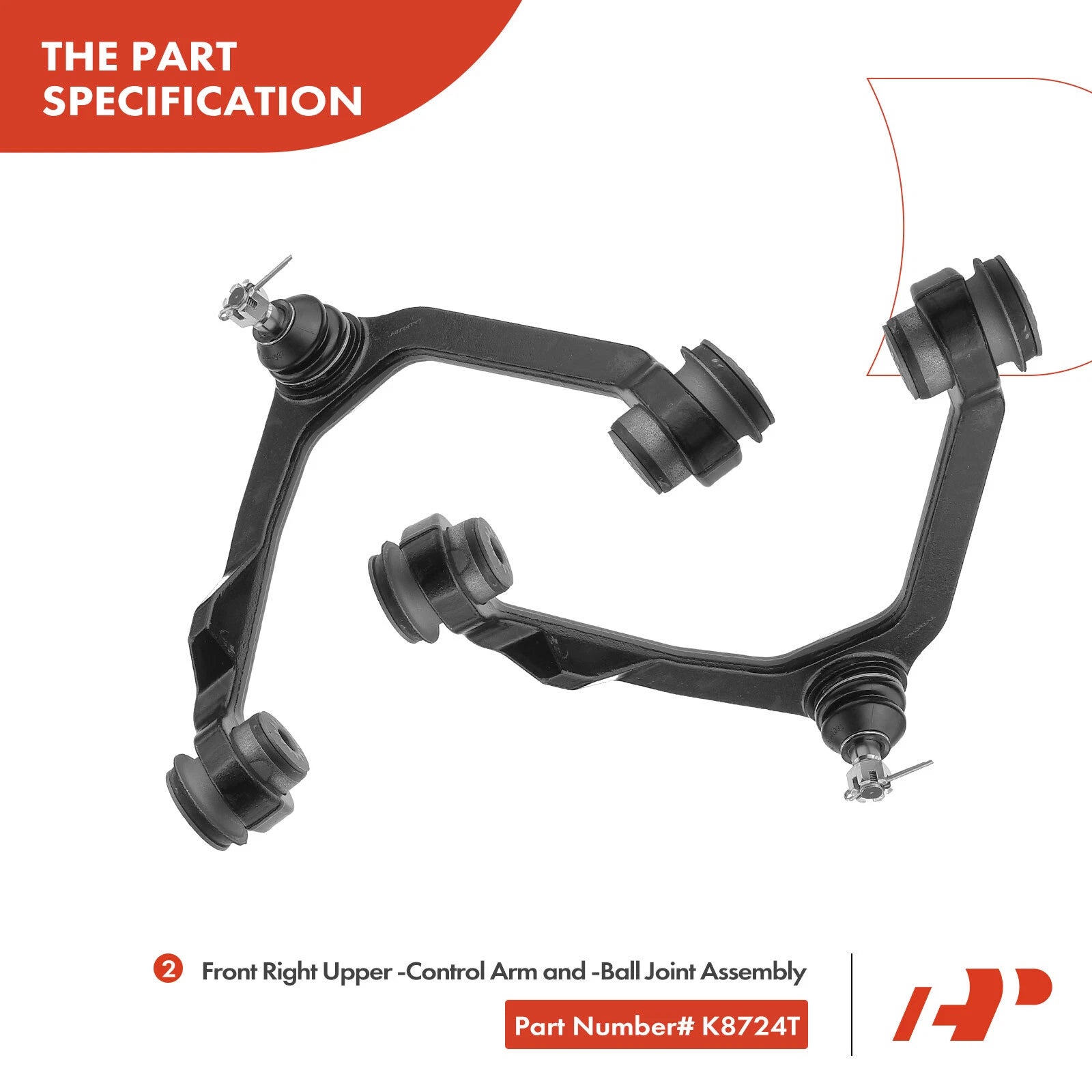 6x Front Control Arm with Ball Joint for Ford F-150 F-250 (1997–2003)