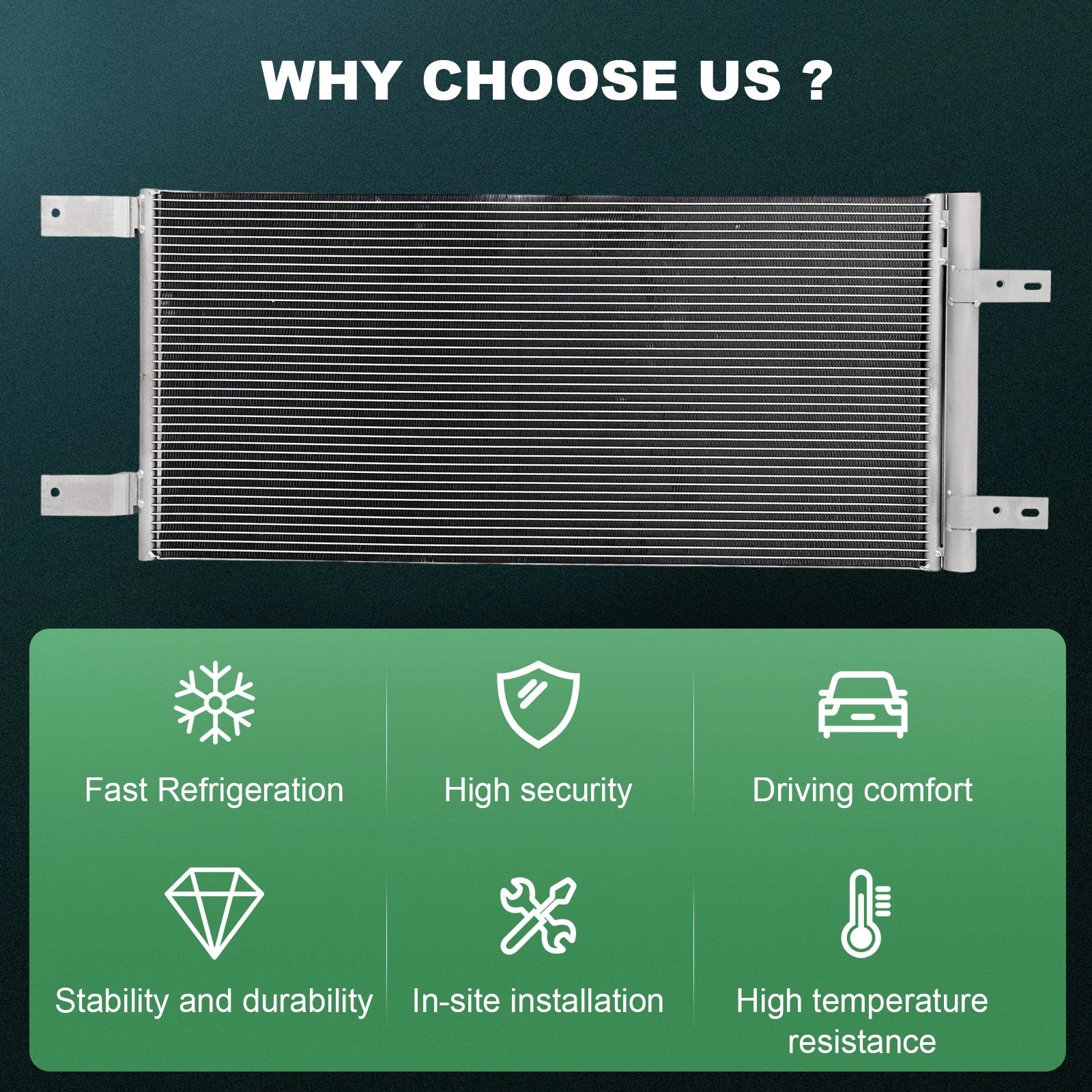 AC Condenser for Ford F-250/F-350/F-450 Super Duty (2011–2016)