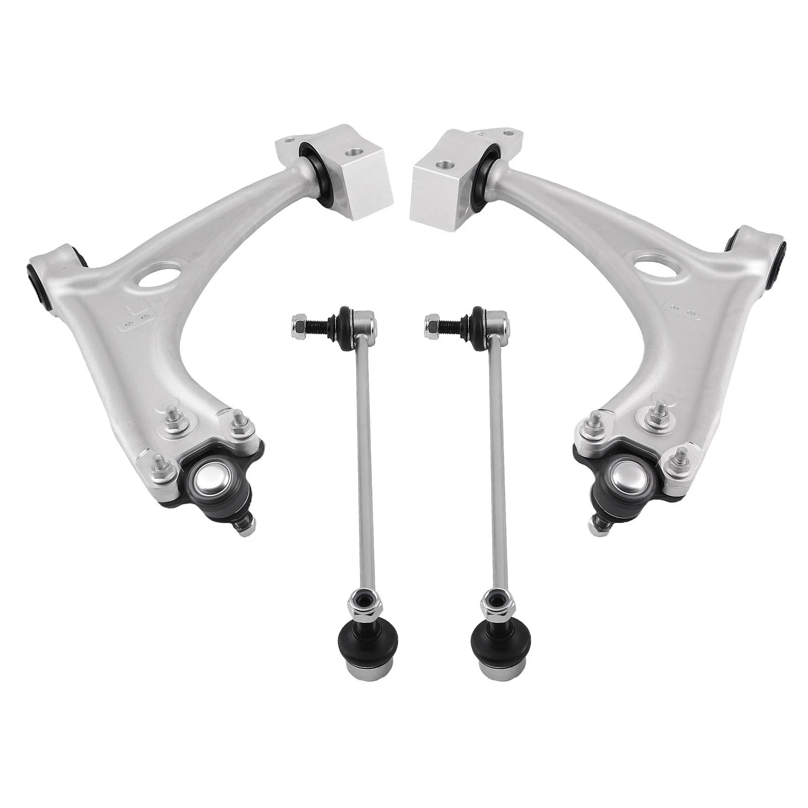Front Suspension Control Arm w/ Ball Joint Sway Link For Volkswagen Passat 06-10