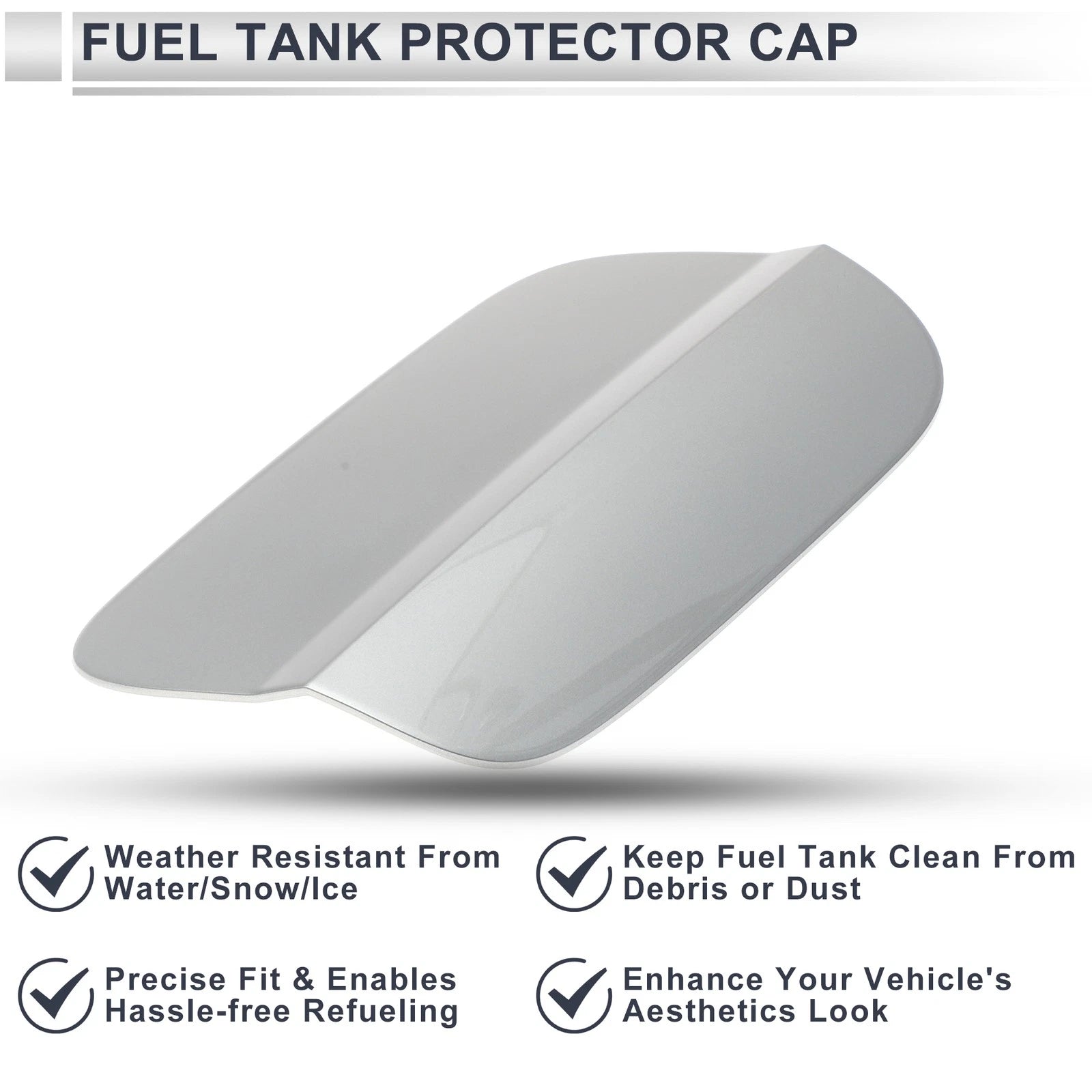 Fuel Tank Door Cap for Audi A6 (2019–2024) - Fuel Filler Flap Cover Light Gold