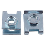 Set of 4 License Plate Fixed Clip Retainers M6 Nut U-Type for