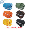 1/2" Polyester Braided Arborist Rope 150' (Rigging, 6500 Lbs)