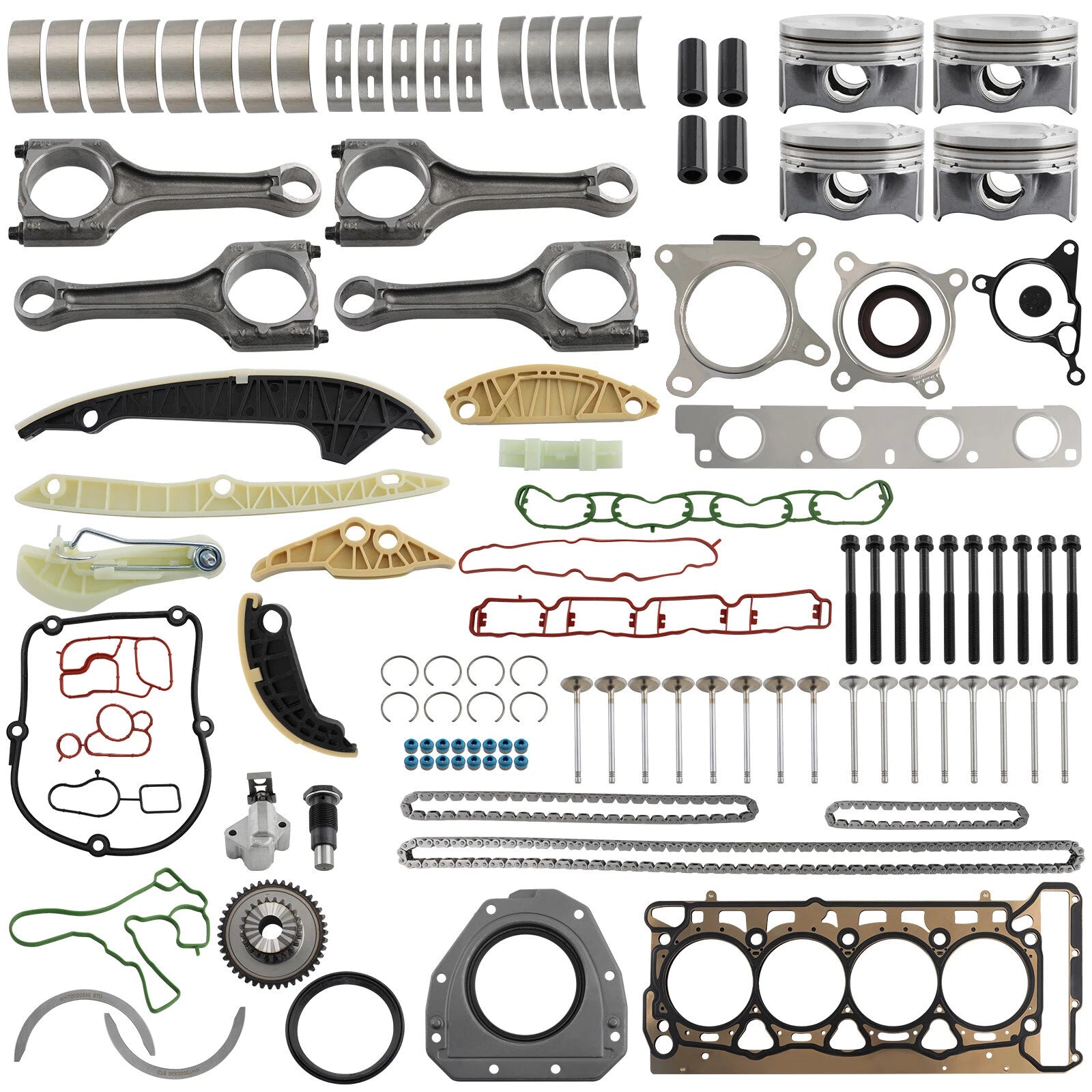 Engine Rebuild Overhaul Kit Pistons for VW EA888 2.0 TSI (CCTA CCZA CBFA)