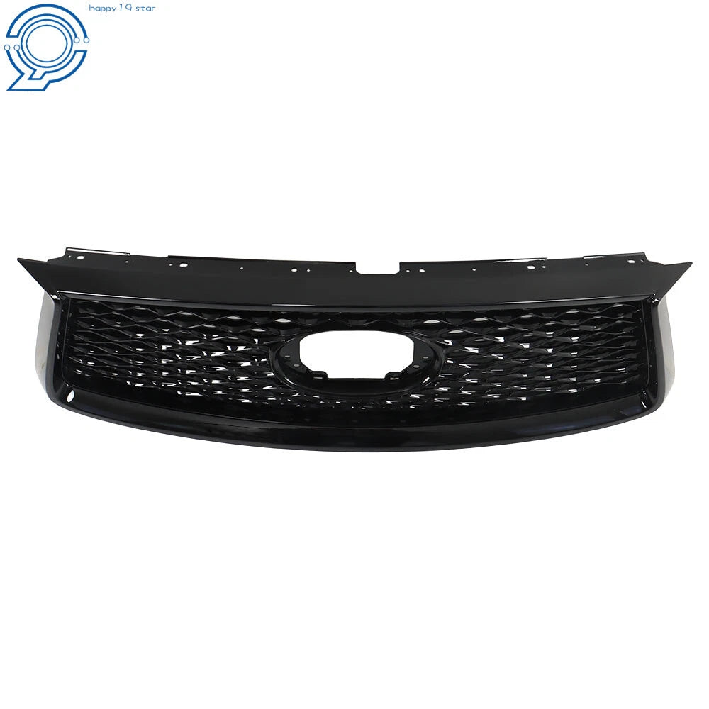 Front Upper Grille for Infiniti QX50 (2019-2023) Gloss Black with Camera Option