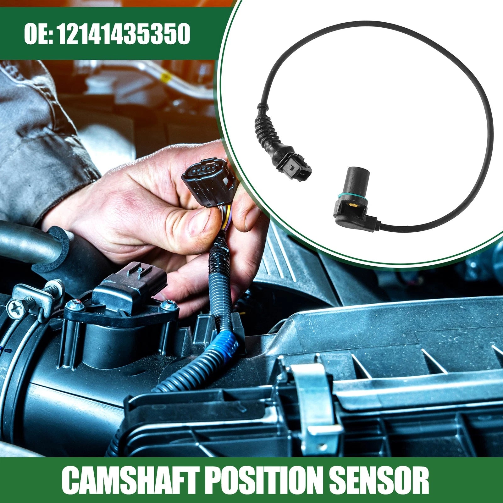 Camshaft Position Sensor for BMW X3 E83 (2004–2006) ABS No. 12141435350