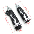 Flame Spike Handle Bar Grip 22mm for Honda Suzuki Kawasaki Yamaha