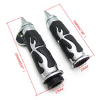 Flame Spike Handle Bar Grip 22mm for Honda Suzuki Kawasaki Yamaha