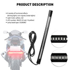 2pc Flexible LED Strip Brake Turn Signal Tail Light for Motorcycle (YYYY–YYYY)