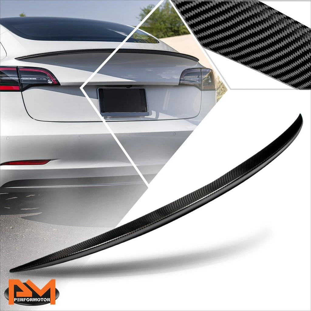 Carbon Fiber Duck Bill Spoiler for Tesla Model 3 (2017–2022)