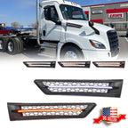 Switchback LED DRL Signal Hood Grille Vent Kit for Freightliner Cascadia (2018–2025)