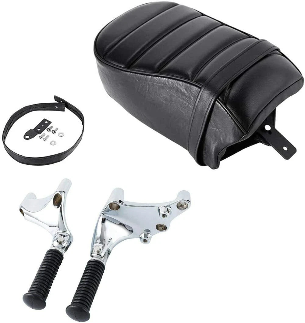 Rear Passenger Seat Pillion & Foot Pegs for Harley Sportster 883 1200 (2016–2022)
