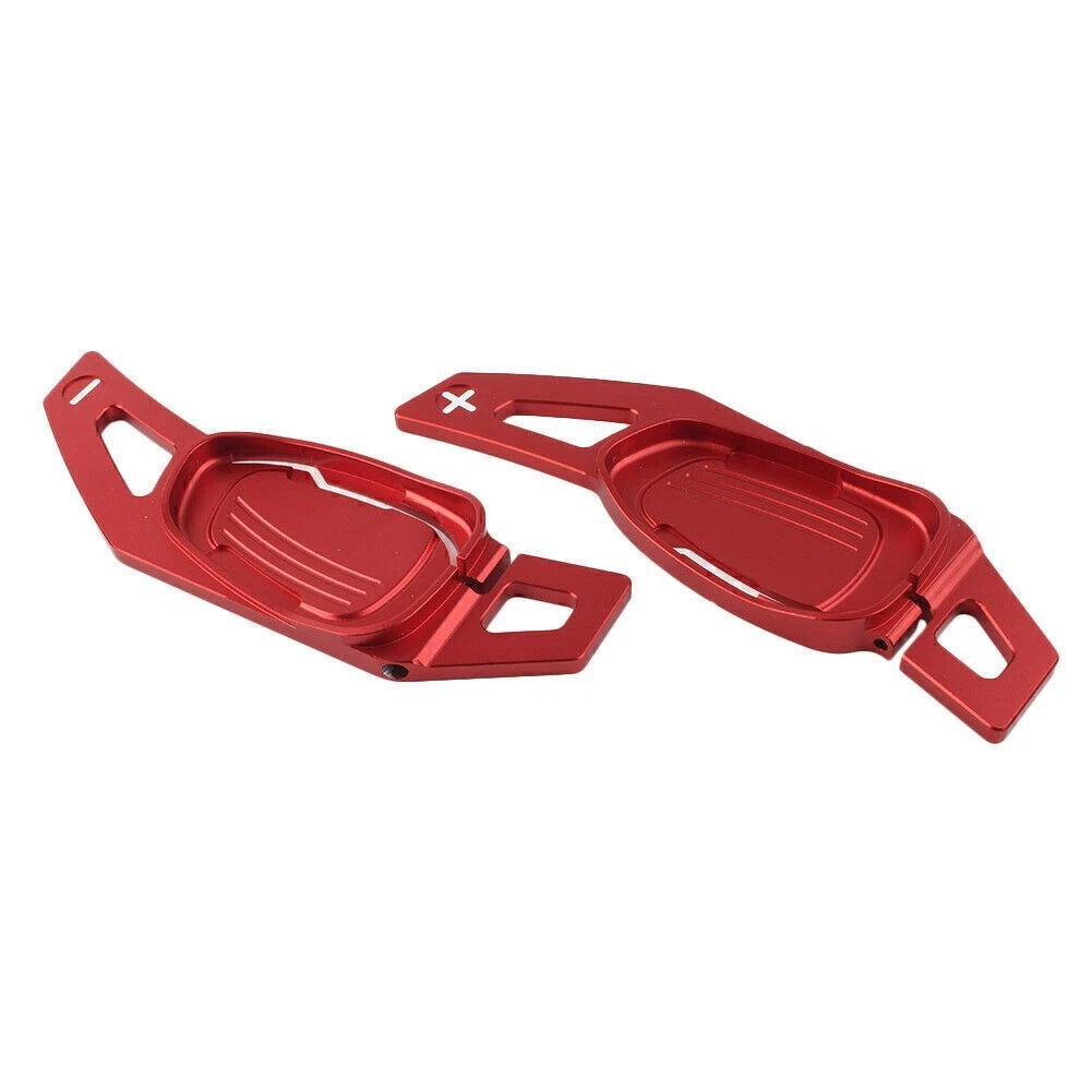Steering Wheel Shift Paddle Shifter Trim Cover for Audi RS3 (2015–2016) Red Pair