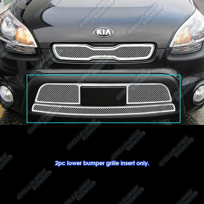 Stainless Steel Chrome Mesh Grille Insert for Kia Soul (2012–2013)
