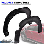 Set of 4 Pocket Rivet Style Fender Flares for Nissan Titan (2004–2015)