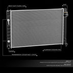 Aluminum Core Radiator for Infiniti Q70 M37 M56 (2011–2019) DPI 13284