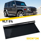 5% VLT Window Tint Film Roll for Car Home & Office - 20" x 10FT Black