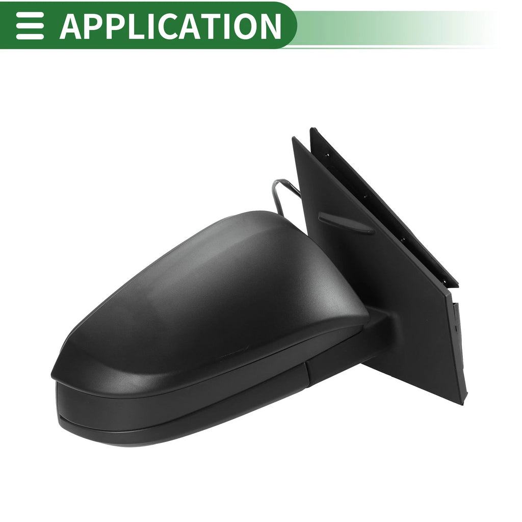 Right Side Door Mirror for Toyota RAV4 (2013–2015) Manual Folding Black