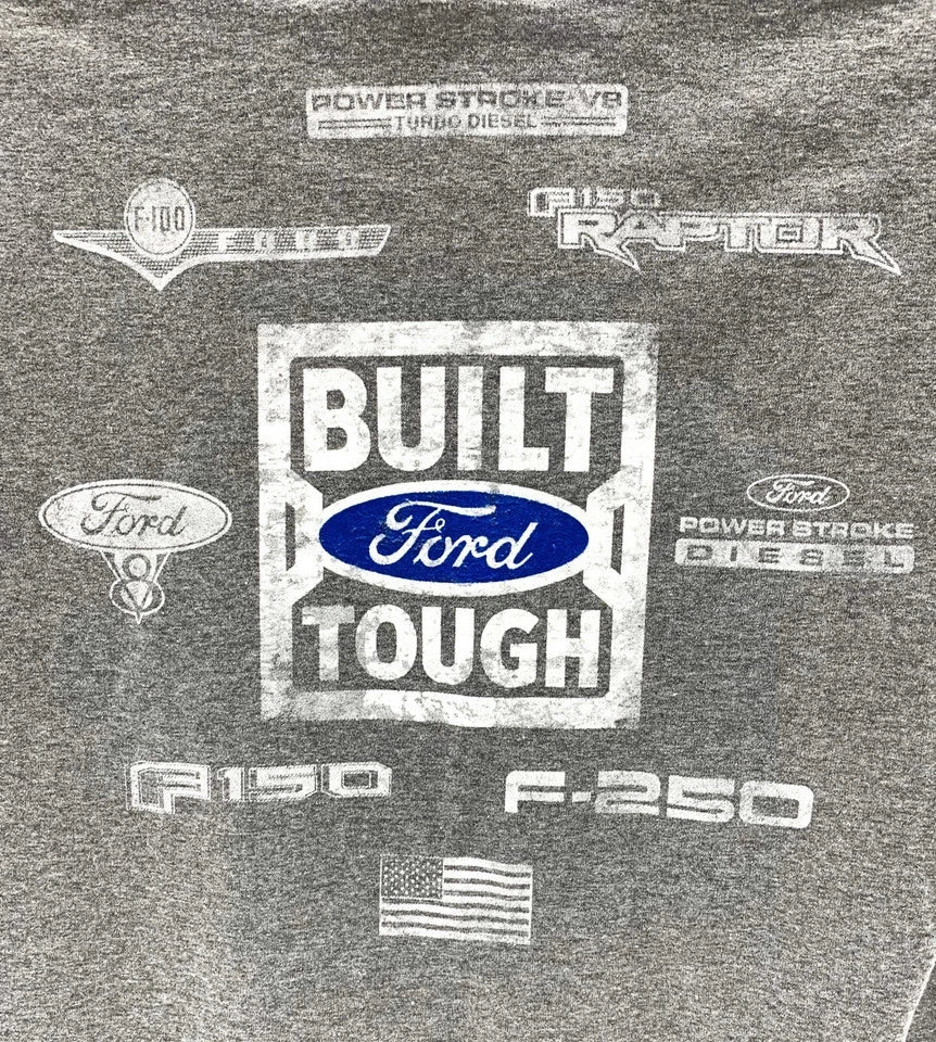 Gray T Shirt Ford Trucks Logo for Ford F250 Powerstroke (2003–2022)