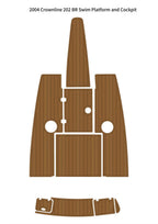 EVA Foam Teak Flooring Pads for Crownline 202 BR (2004)