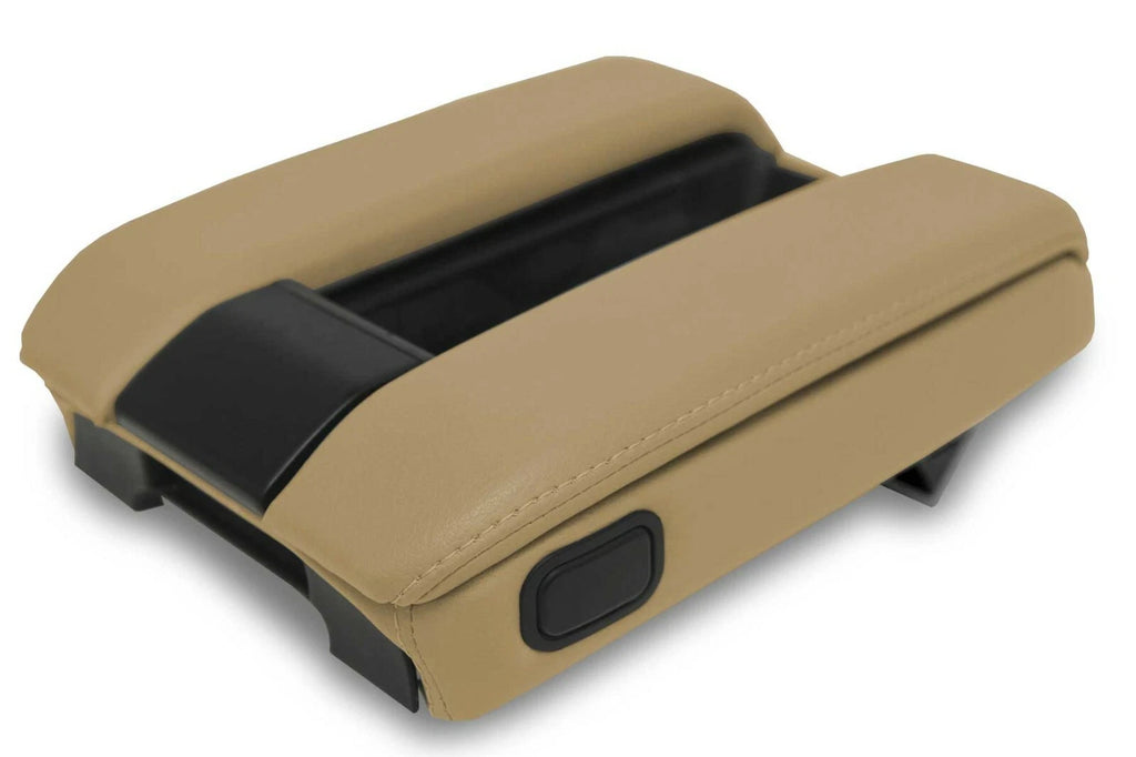 Leather Console Lid Armrest Cover for BMW E38 (1995–2001) Beige