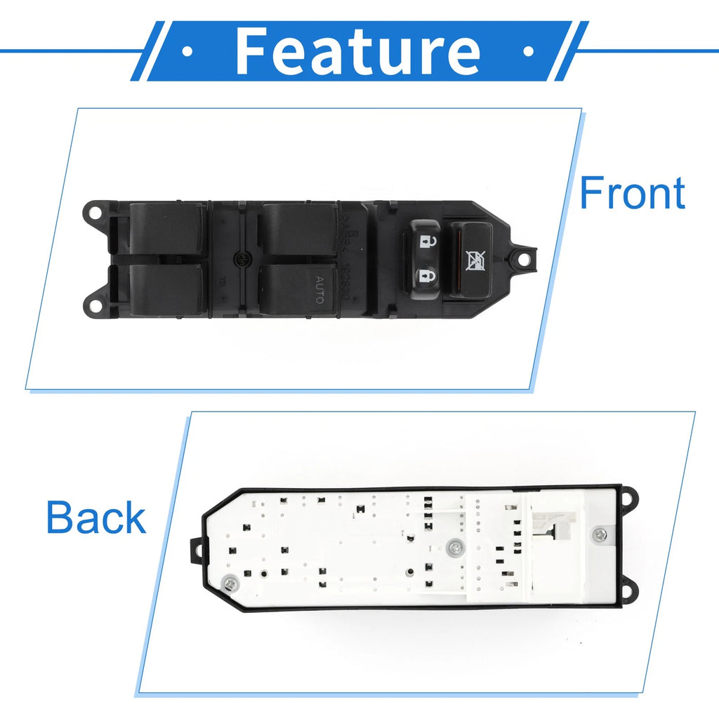 Front Right Power Window Switch for Toyota Camry Tacoma Highlander (2002–2020) No. 8482006090
