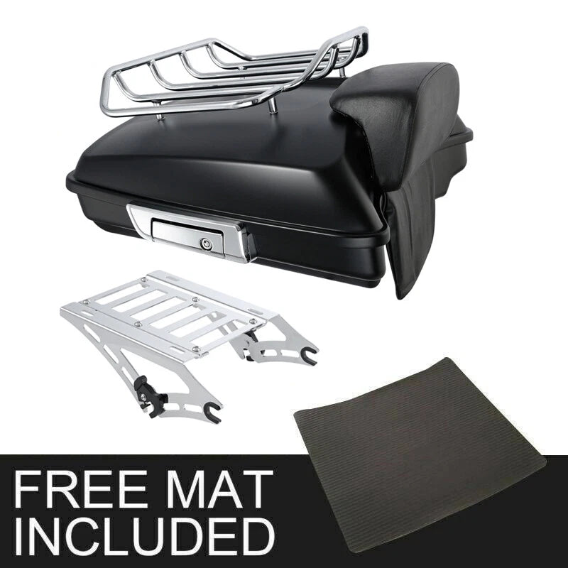 Matte Razor Trunk Backrest for Harley Electra Glide Touring (2014–2026)