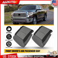 Set of 2 Front LH RH Bottom Cloth Seat Covers for Toyota Tundra (2014–2021) Gray Black