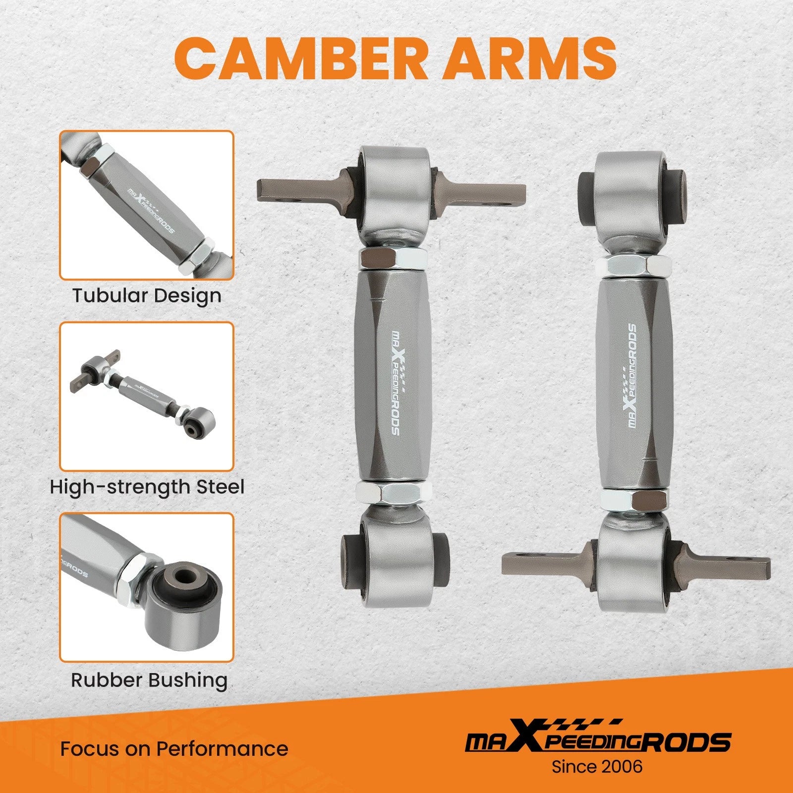 Adjustable Coilovers + Camber Control Arms for Honda CR-V (1997–2001)