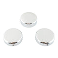 3 x Chrome Top Fork Tube Stem Nuts for Harley V-Rod Night Rod Special (2007-2011)