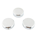 3 x Chrome Top Fork Tube Stem Nuts for Harley V-Rod Night Rod Special (2007-2011)