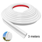 12 Inch Height J Shape RV Rain Gutter for PVC Water Diversion