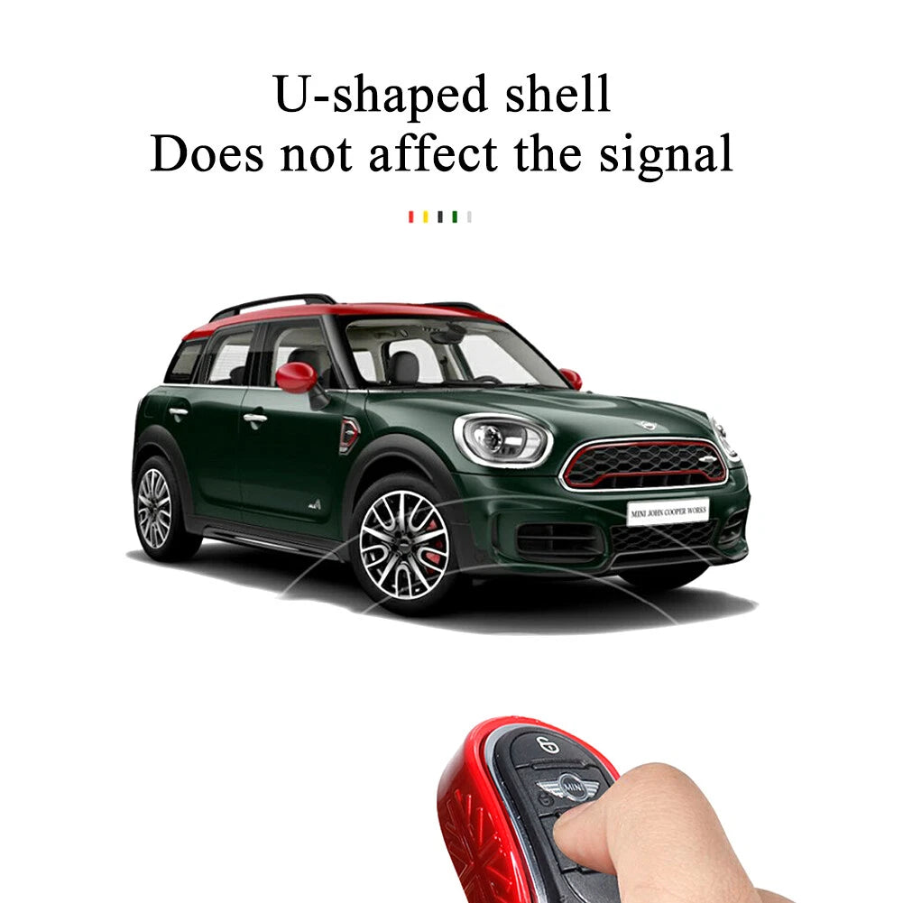 3D Union Jack Sport Red Key Fob Case for MINI Cooper F55 F56 F57 (2014–2023)