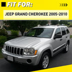 Set of 2 Inside Door Handles for Jeep Grand Cherokee (2005–2011) Beige Chrome