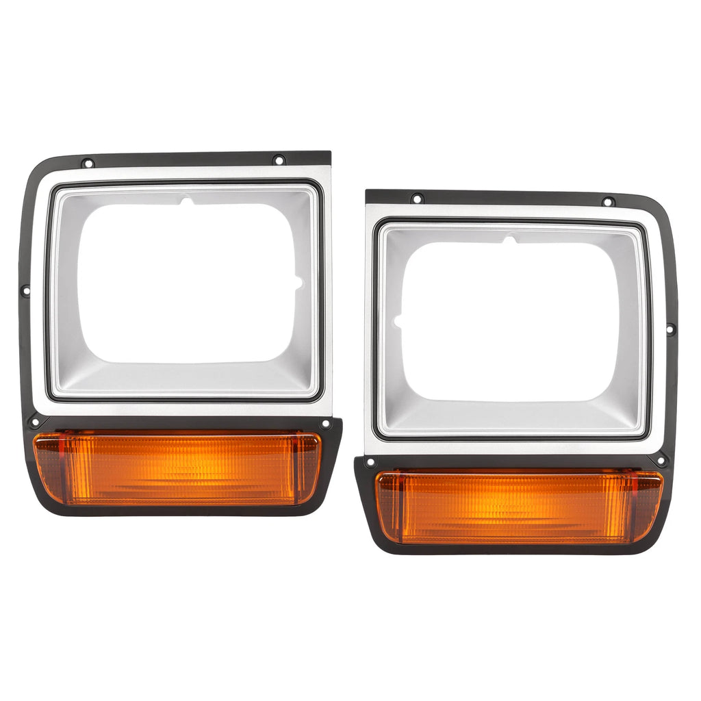 Headlight Bezel Pair for Dodge D/W Pickup Truck (1986–1990)