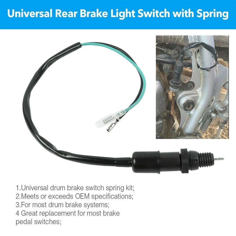 2X Rear Brake Light Switch Cable Wire Spring Kit for Dirt Bike