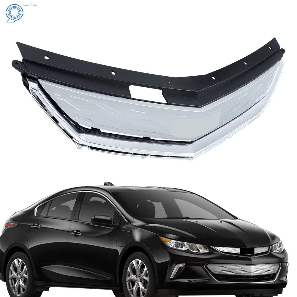 Upper Grille for Chevrolet Volt (2016–2019) Silver Plastic